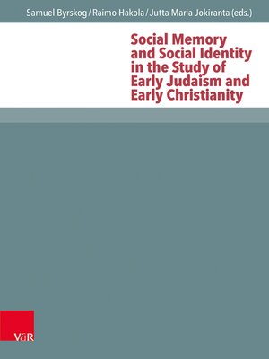 cover image of Social Memory and Social Identity in the Study of Early Judaism and Early Christianity